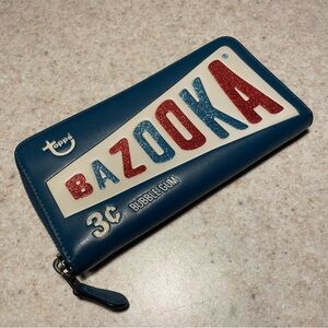 COACH Full Size Wallet Bazooka Bubble Gum Accordion Zip Limited Edition Leather